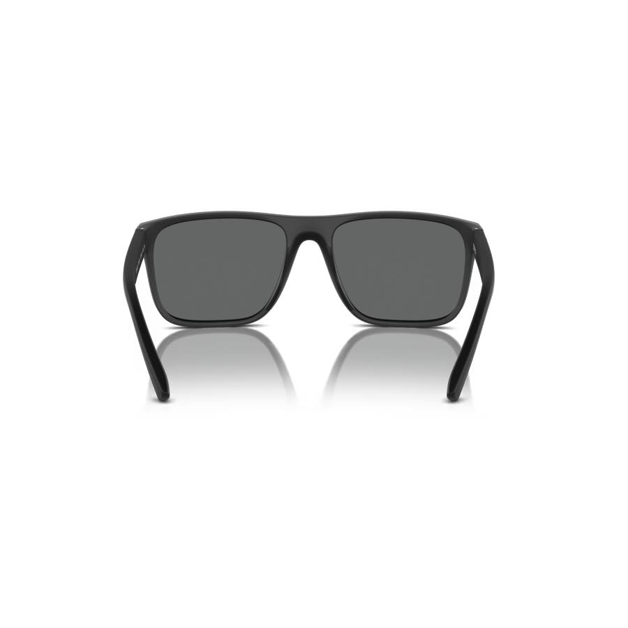 Additional view 1 of Lunettes de soleil carrées - Hommes - Noir mat