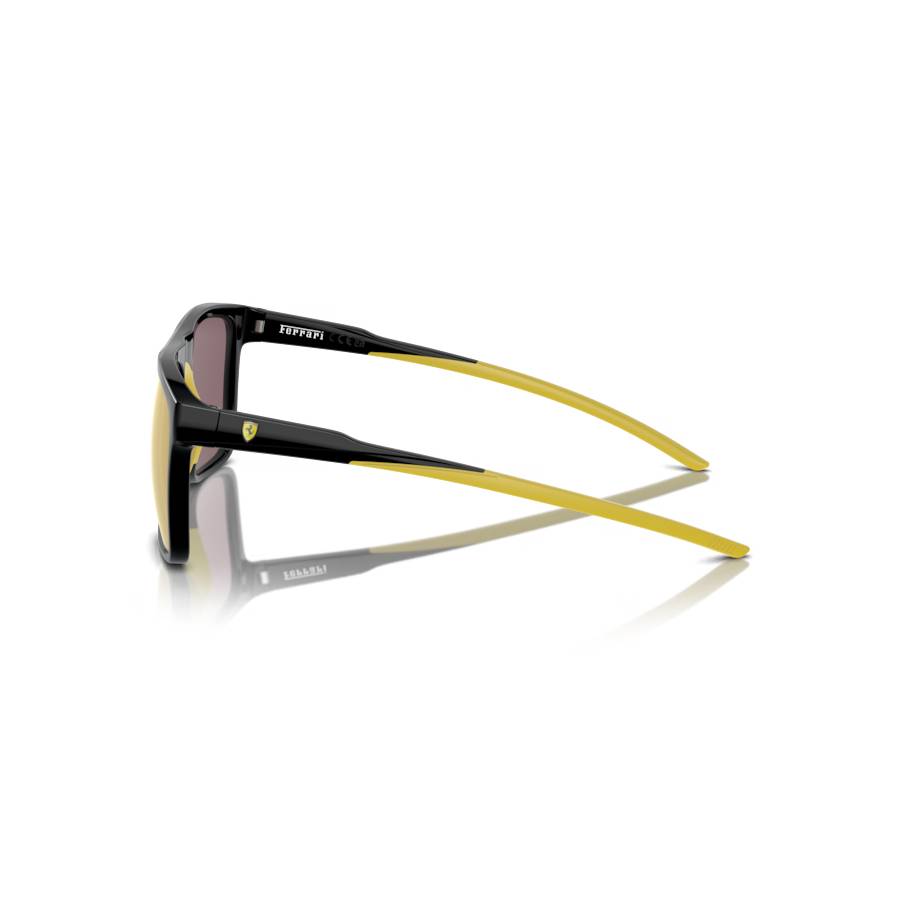 Additional view 2 of Lunettes de soleil carrées - Hommes - Noir