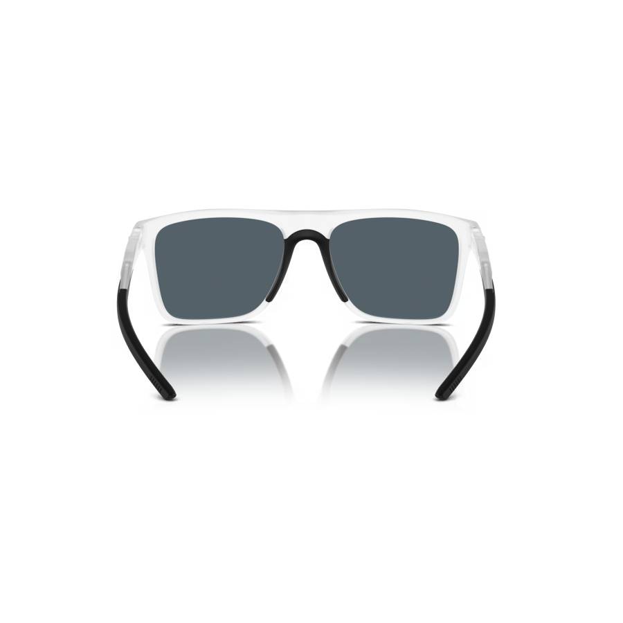 Additional view 1 of Lunettes de soleil carrées - Hommes - Gris transparent