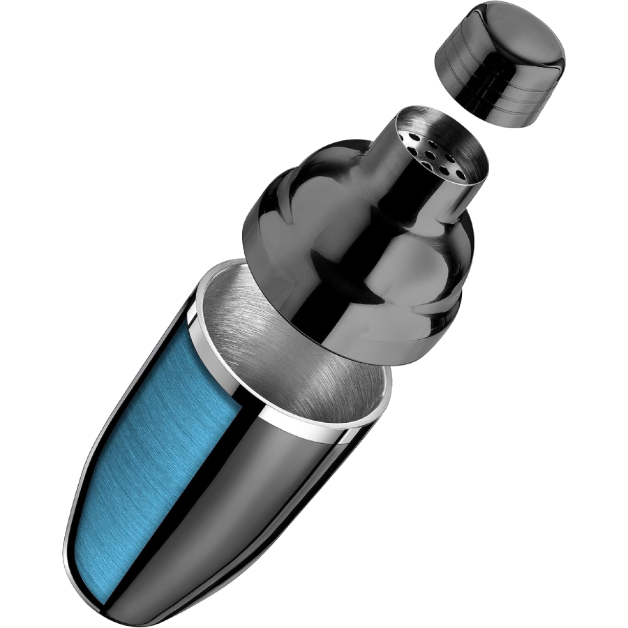 Additional view 2 of Mélangeur à cocktail à double paroi acier inoxydable 304 poli fini chrome noir