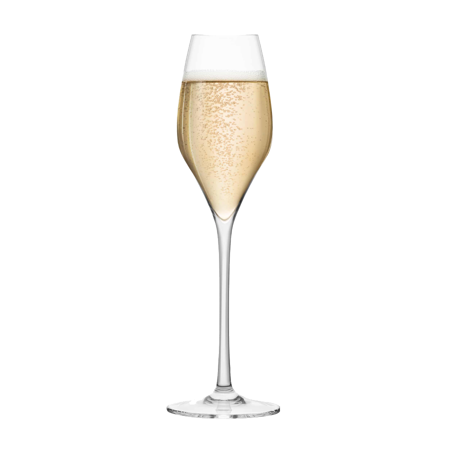Additional view 1 of Verres à Champagne en cristal sans plomb - ensemble de 4