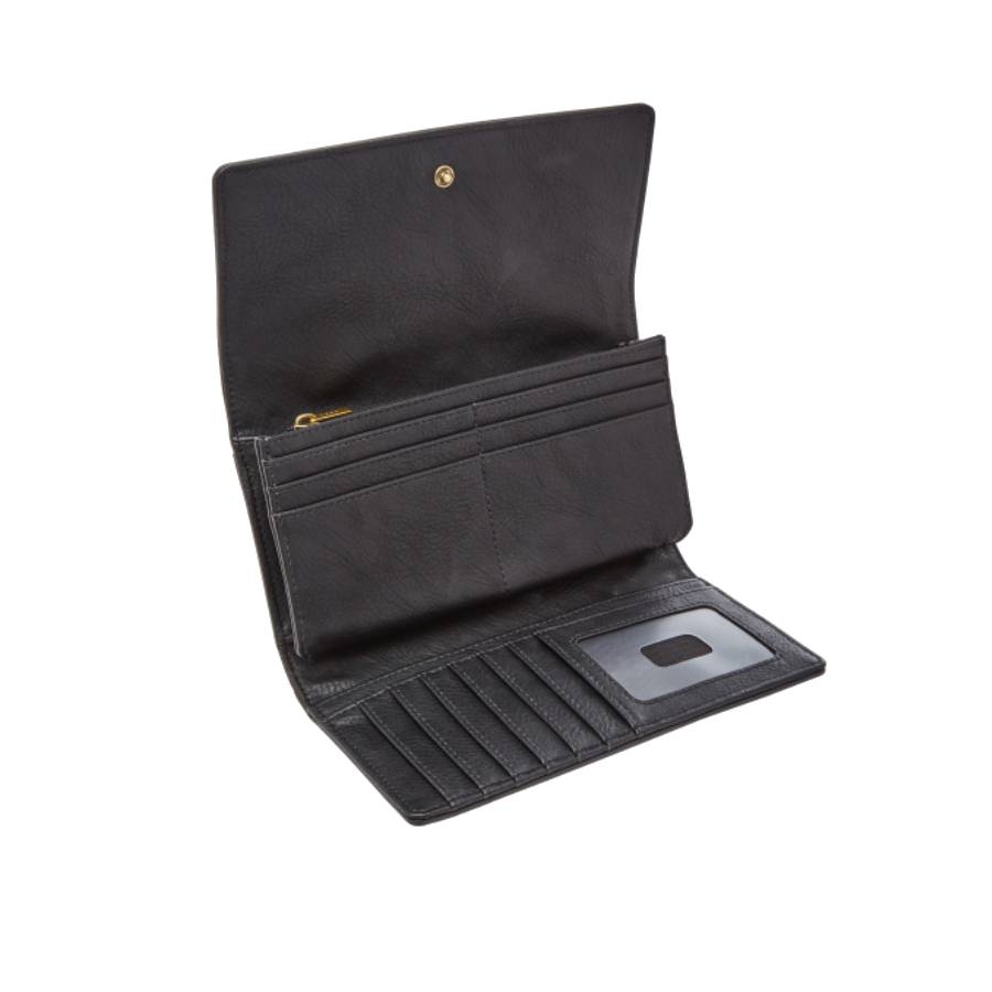 Additional view 2 of Pochette à rabat RFID Logan - Noir