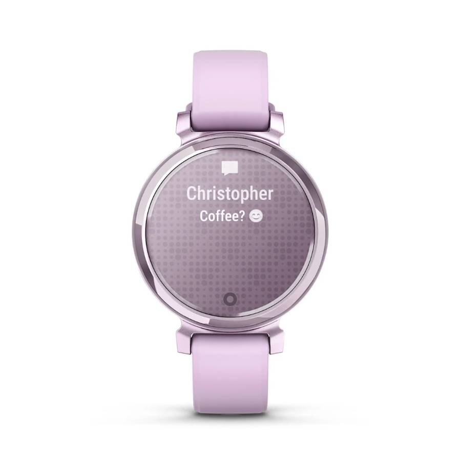 Additional view 1 of Montre intelligente Lily 2 - Lilas métallisé avec bracelet en silicone lilas