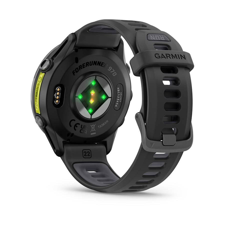 Additional view 2 of Forerunner 970 - Carbon Gray DLC Titanium with Black Case and Black/Translucent Whitestone Band