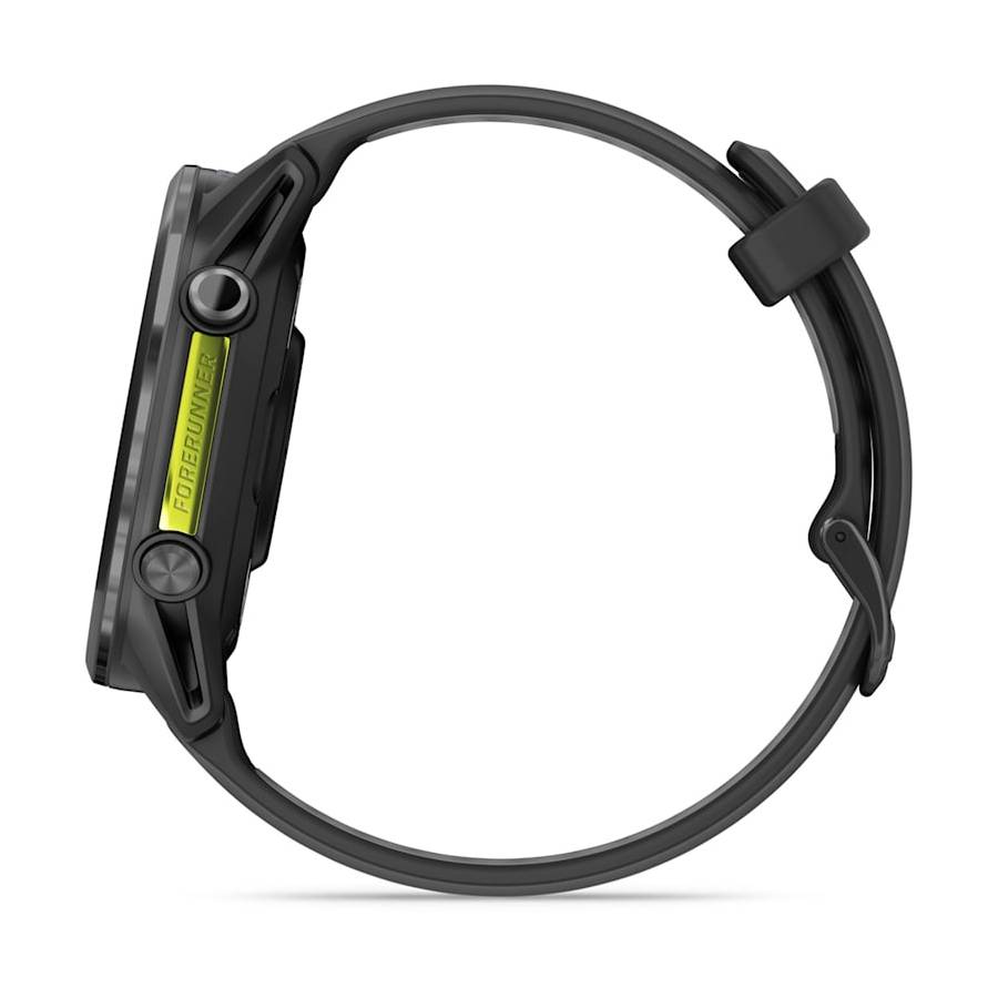 Additional view 1 of Forerunner 970 - Carbon Gray DLC Titanium with Black Case and Black/Translucent Whitestone Band
