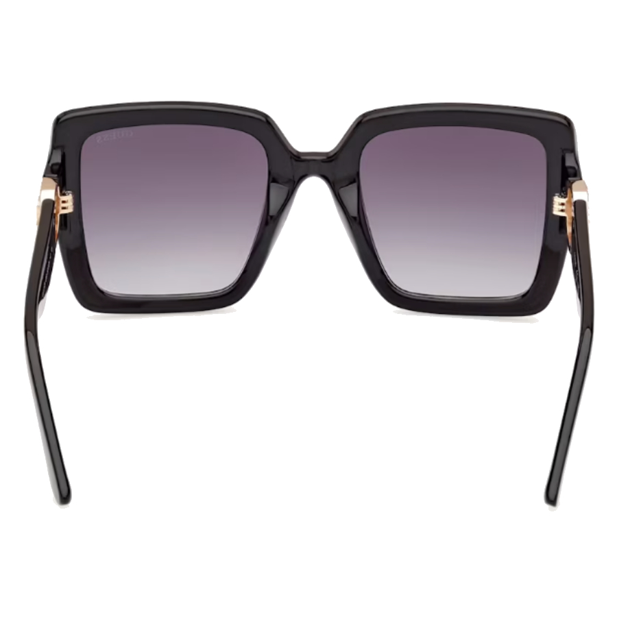Additional view 2 of Lunettes de soleil Lyla surdimensionnées à monture carrée - Femme - Noir