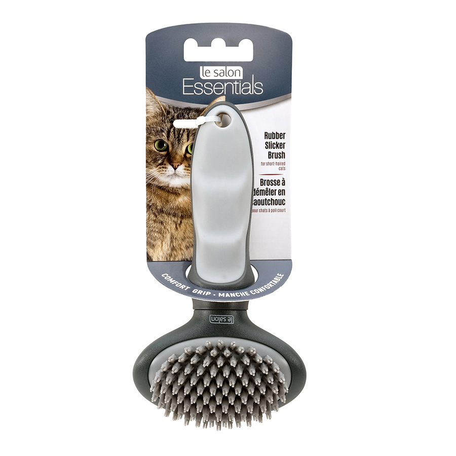 Additional view 1 of Brosse à démêler Essentials Le Salon en caoutchouc pour chats