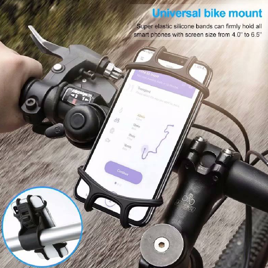 Additional view 1 of Support de téléphone pour vélo - Noir