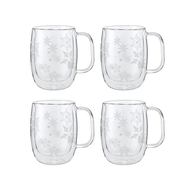 Additional view 2 of Tasse en verre pour les fêtes ensemble de 4