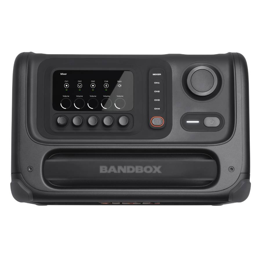 Additional view 2 of BandBox Trio Amplificateur de pratique et haut-parleur portatif alimenté par l’IA – Noir