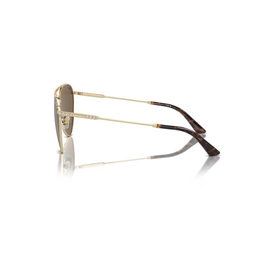 Additional view 2 of Lunettes de soleil pilote - Femmes - Or pâle