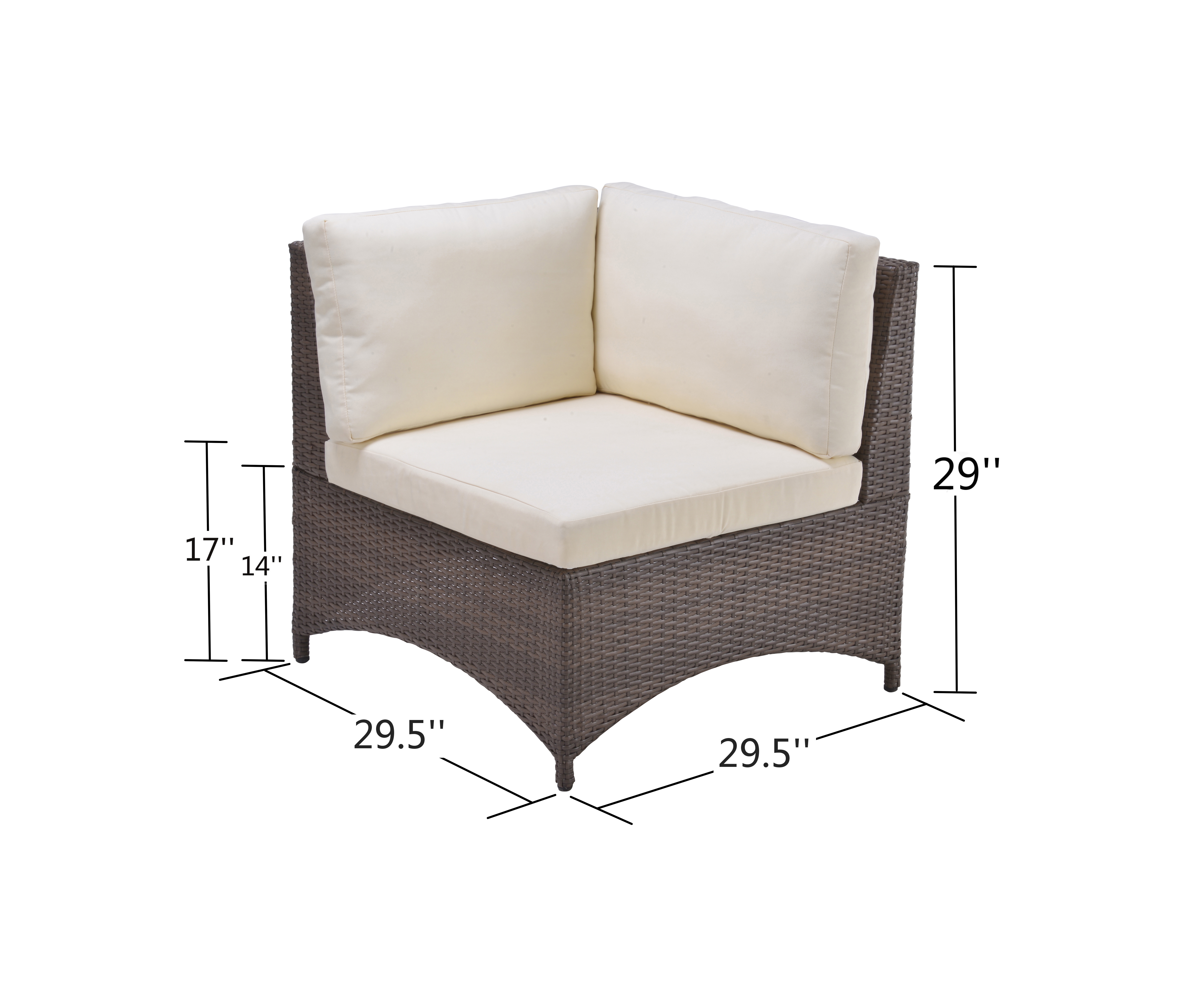 Additional view 3 of Studio Shine Collection 1 sectional sofa, 1 Arm Chair, 1 Ottoman, 1 Swivel Chair and 1 Coffee Table