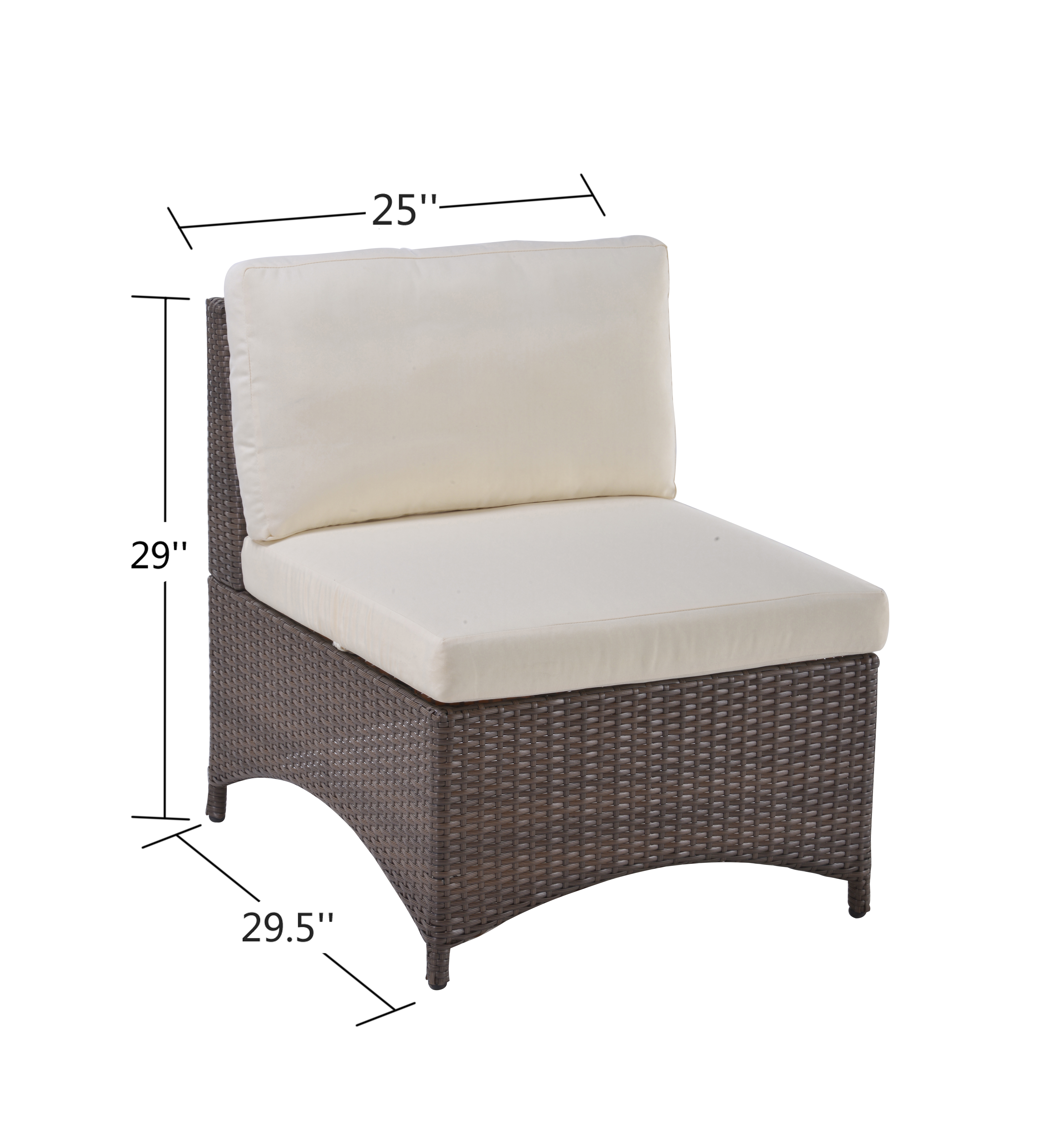 Additional view 2 of Ensemble modulaire de canapé sectionnel allongé, 2 fauteuils et table basse de la collection Studio Shine