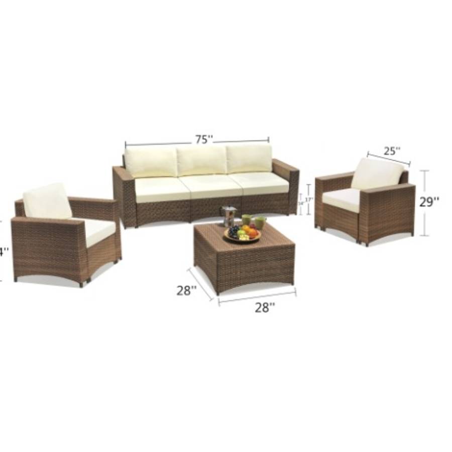 Additional view 1 of Ensemble de conversation modulaire avec canapé 3 places Collection Studio Shine