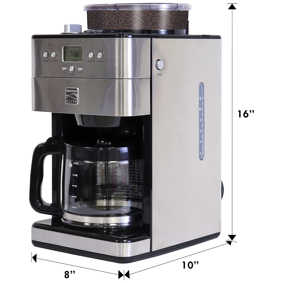 Additional view 1 of Cafetière en acier inoxydable Elite Grind