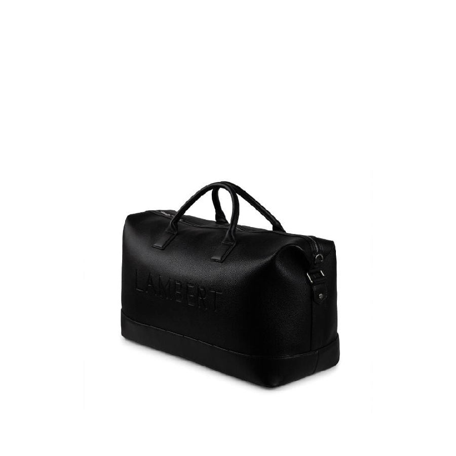 Additional view 1 of Sac de voyage fourre-tout en cuir vegan recyclé Le June - Noir