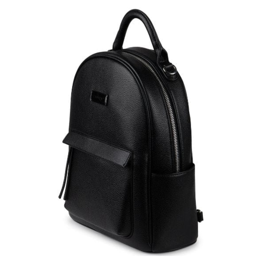Additional view 1 of Sac à dos 3-en-1 en cuir vegan Le Maude - Noir