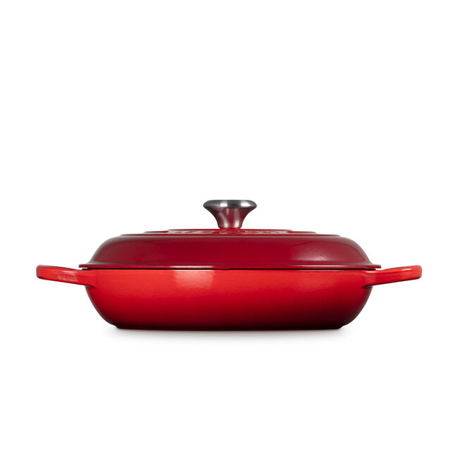 Additional view 1 of Signature 3,5 L Braisière avec bouton en acier inoxydable - Cerise
