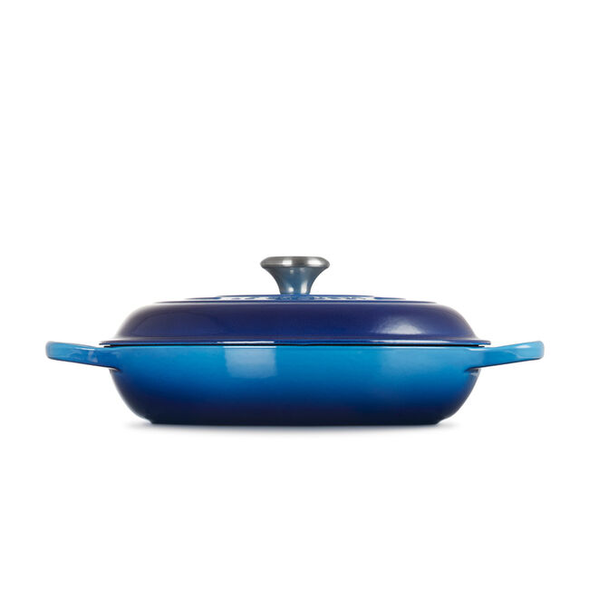 Additional view 1 of Signature 3,5 L Braisière avec bouton en acier inoxydable - Bleuet
