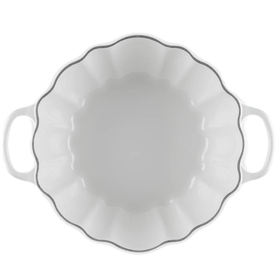Additional view 3 of Cocotte Signature 3,7 L Citrouille avec bouton doré blanc