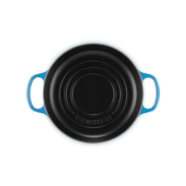 Additional view 1 of Signature 24 cm Cocotte à pain avec bouton en acier inoxydable - Bleuet