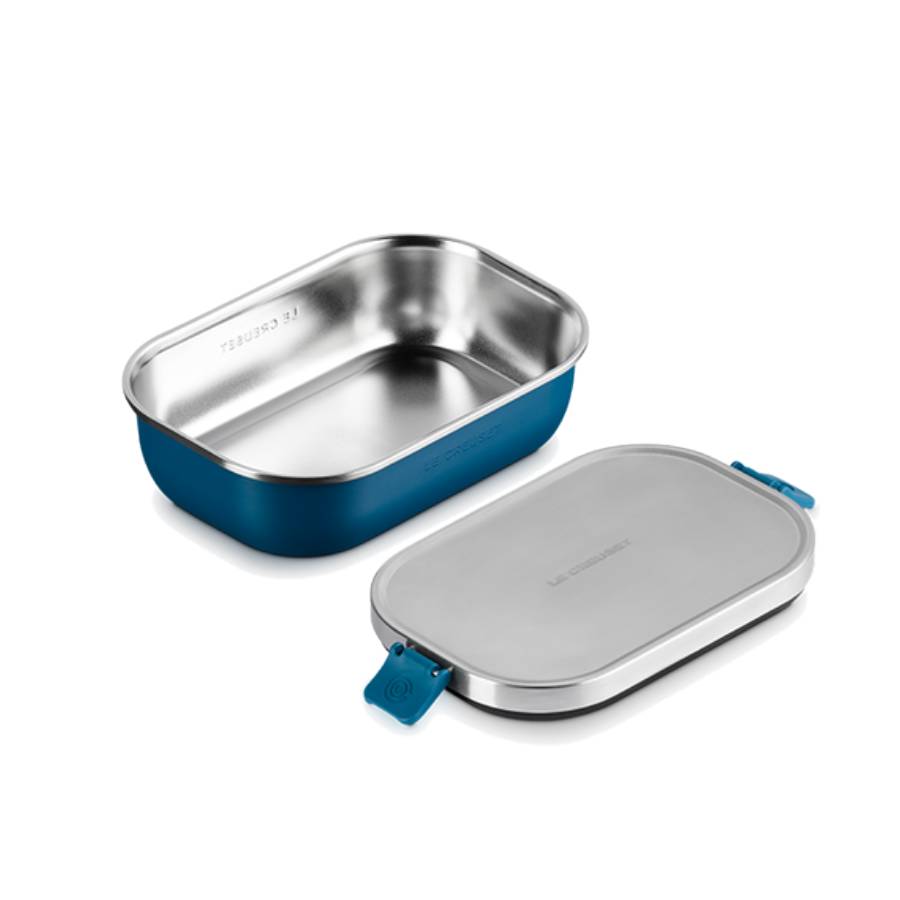 Additional view 1 of Ensemble de contenants isothermes On-the-Go pour aliments et boissons - Bleu sarcelle foncé