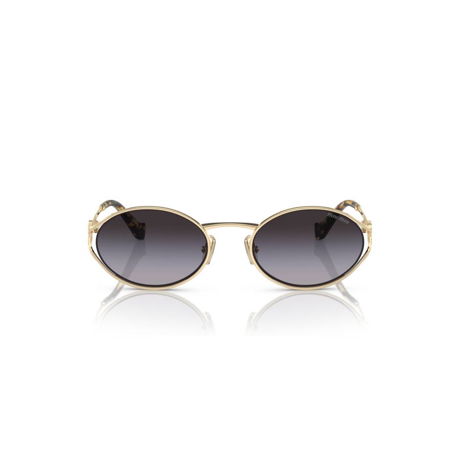Additional view 1 of Lunettes de soleil ovales - Femmes - Or pâle