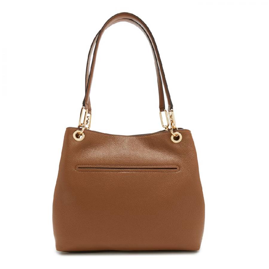 Additional view 2 of Cabas en cuir grainé Kensington - Marron - Grand