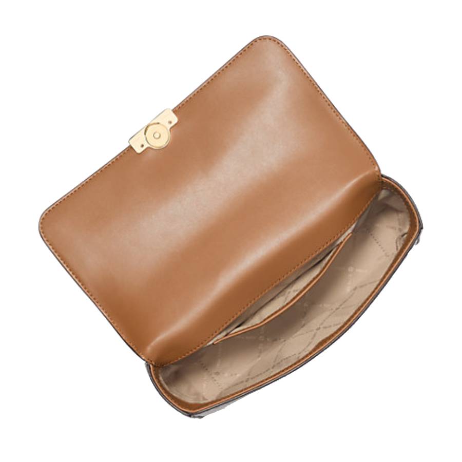 Additional view 1 of Sac à bandoulière Tribeca Signature Logo - Marron/Gland - Grand