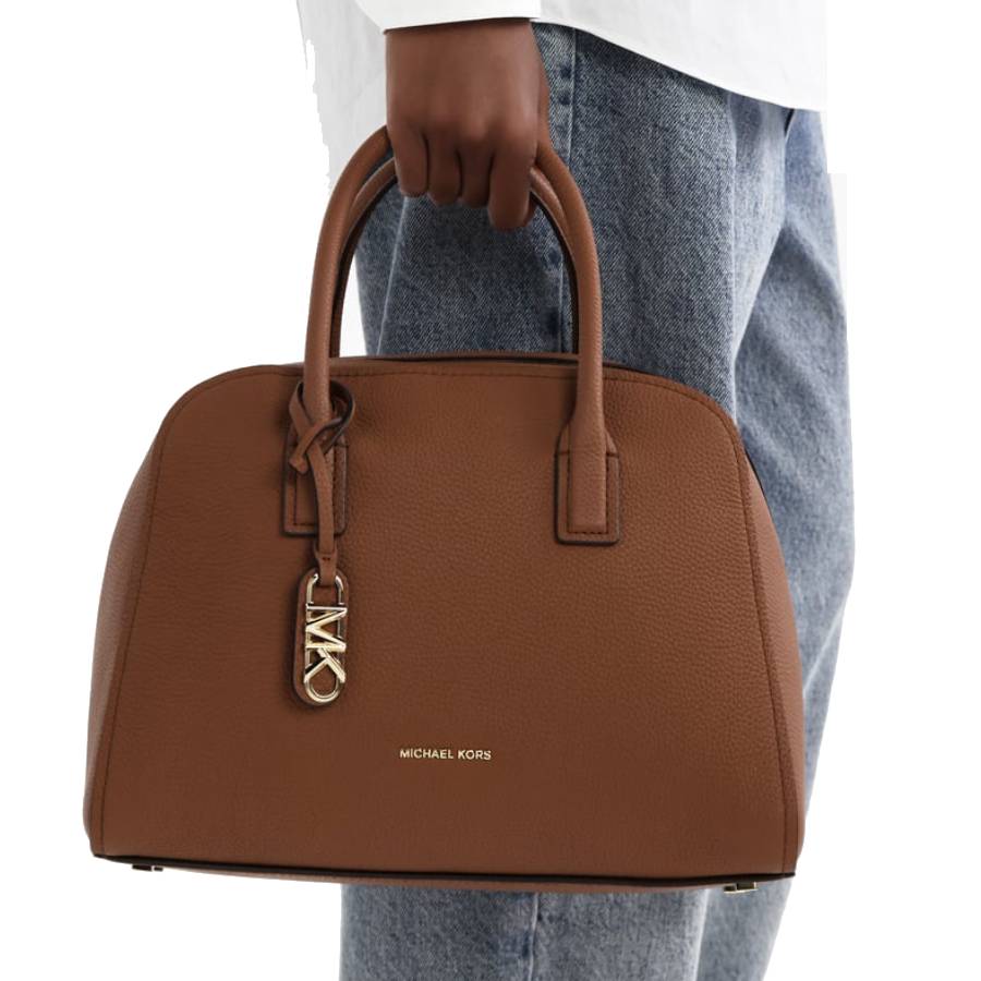 Additional view 1 of Cartable Ashton zippé cuir galet mat - Valise - Moyen
