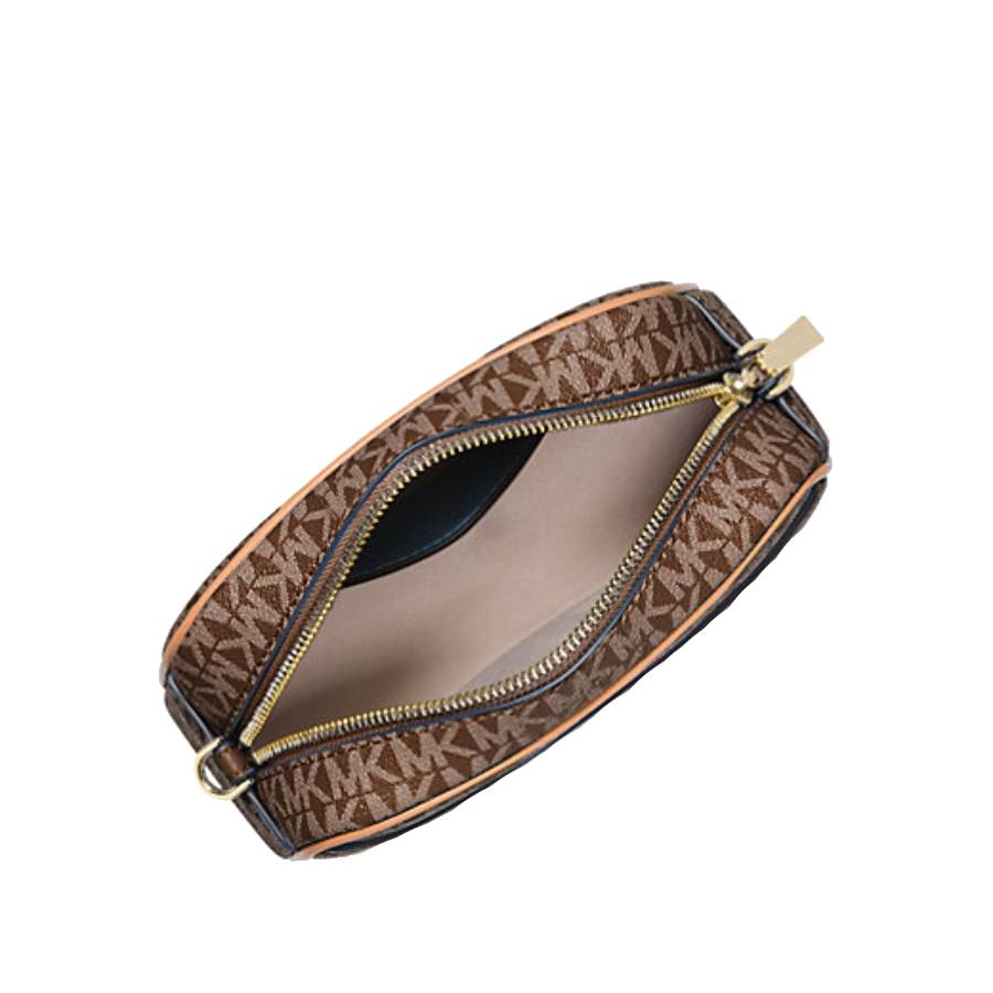 Additional view 2 of Sac bandoulière caméra Jet Set – Marron/Gland - Petit