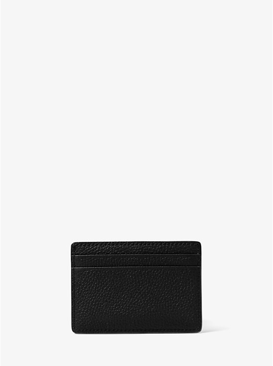 Additional view 2 of Porte-cartes en cuir grainé Mercer - Noir