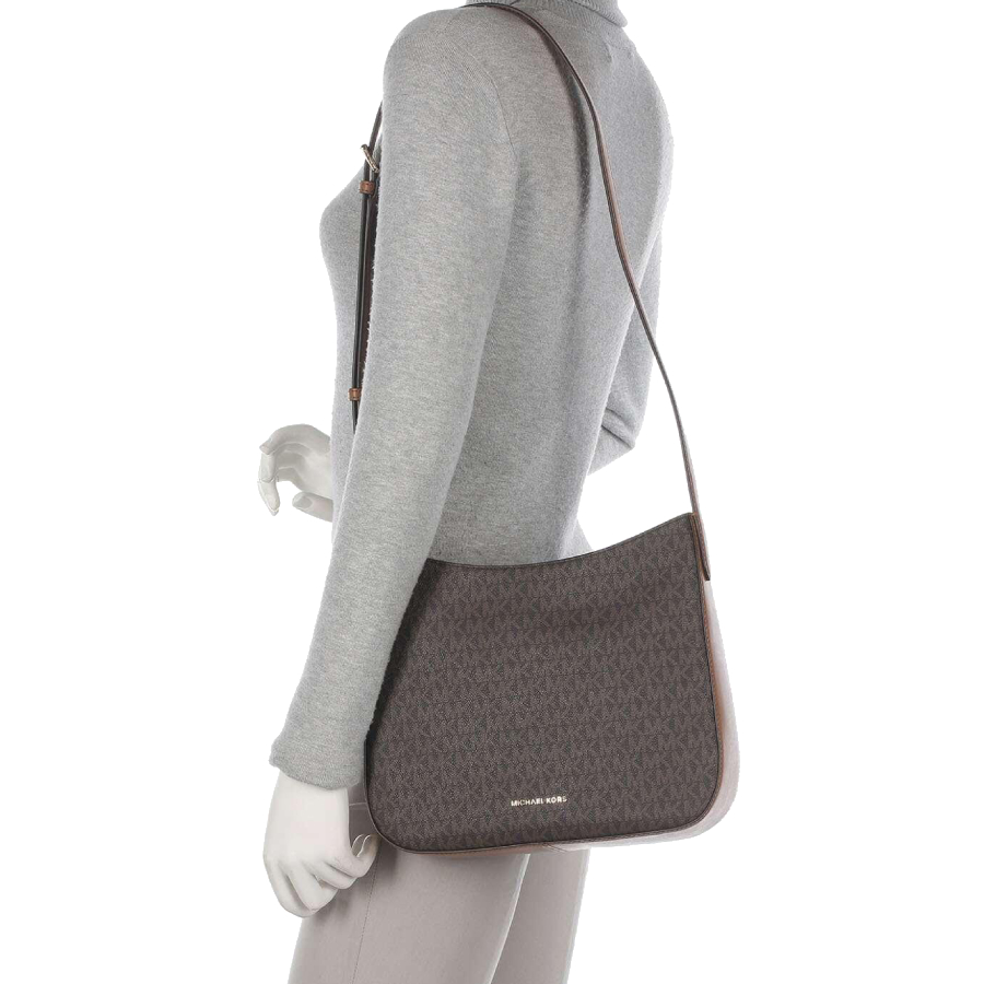Additional view 1 of Sac à bandoulière Kensington - Femme - Marron/gland - Grand