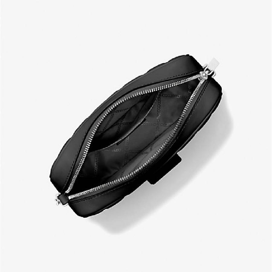 Additional view 2 of Sac pour appareil photo Tribeca en cuir matelassé - Moyen - Noir