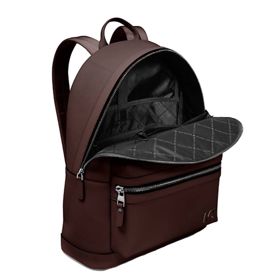 Additional view 1 of Sac à dos Edison en cuir - Chocolat