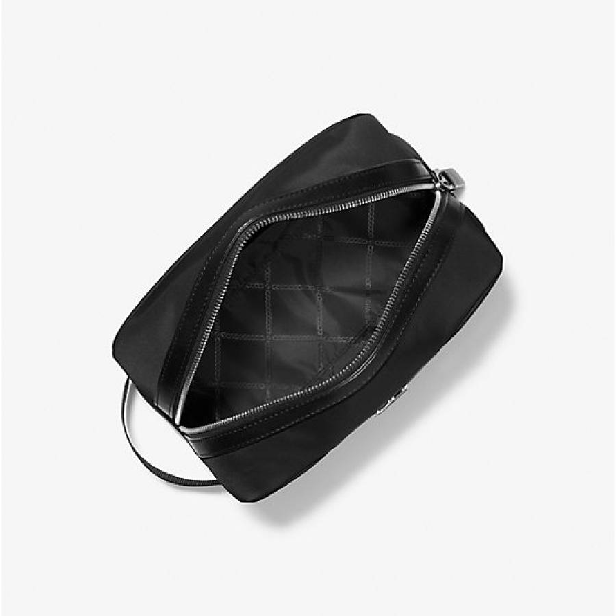 Additional view 1 of Trousse de toilette Brooklyn en nylon recyclé - Noir