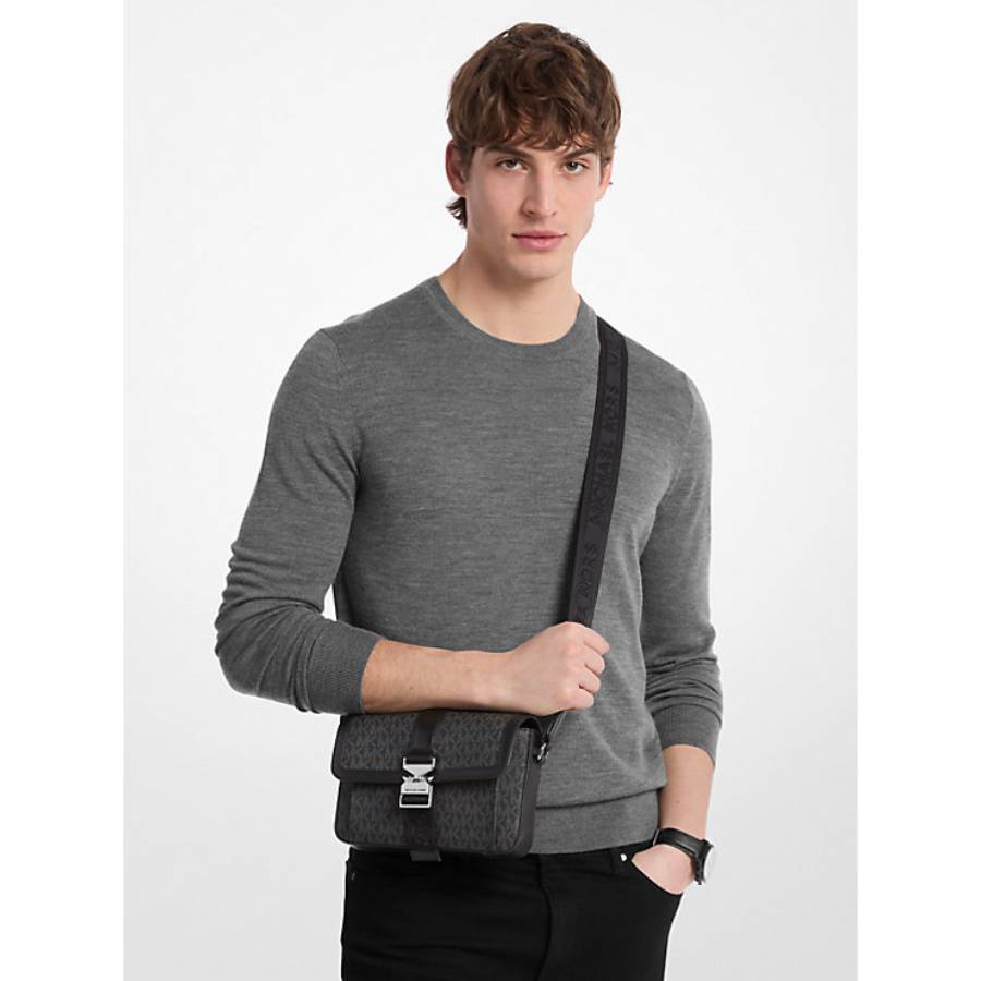 Additional view 1 of Sac à bandoulière Hudson Signature Aviator - Noir - Petit