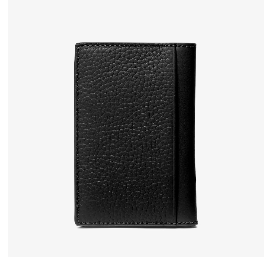 Additional view 1 of Porte-cartes Hudson en cuir grainé - Noir