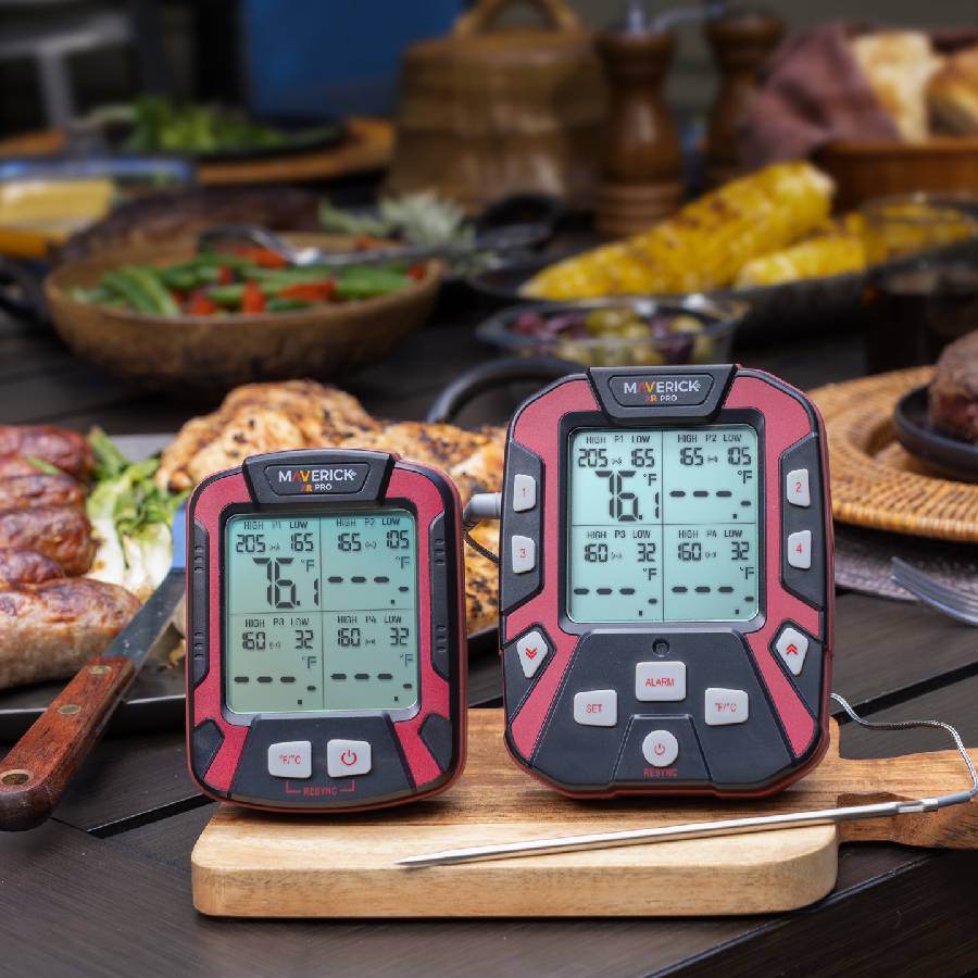 Additional view 2 of Thermomètre sans fil pour barbecue et fumoir