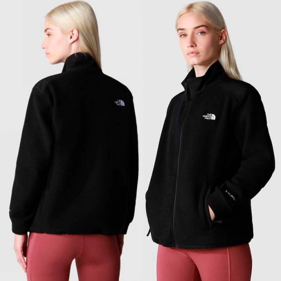 Additional view 2 of Veste à fermeture éclair complète Alpine Polartec 200 - Femmes - Noir - Petit