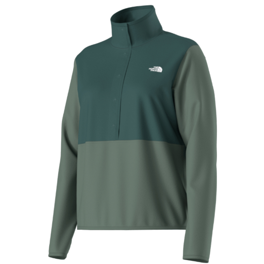 Additional view 1 of Glacier Fleece 1/2 Snap - Femmes - Vert canard/Nori foncé - Moyen