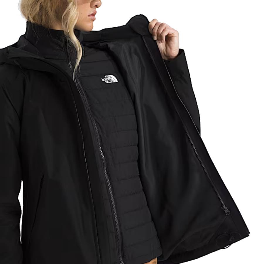 Additional view 1 of Veste à Capuche Carto Mono Triclimate - Femmes - TNF Noir - Petit