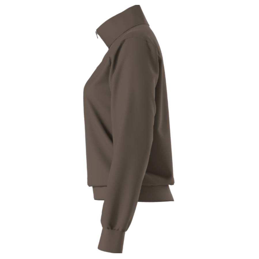 Additional view 2 of Dome Simple Evolution 1/4 Zip - Femmes - Brun Fumé - Moyen