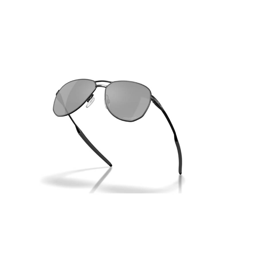 Additional view 2 of Lunettes de soleil ovales polarisées Contrail - Hommes - Noir satiné