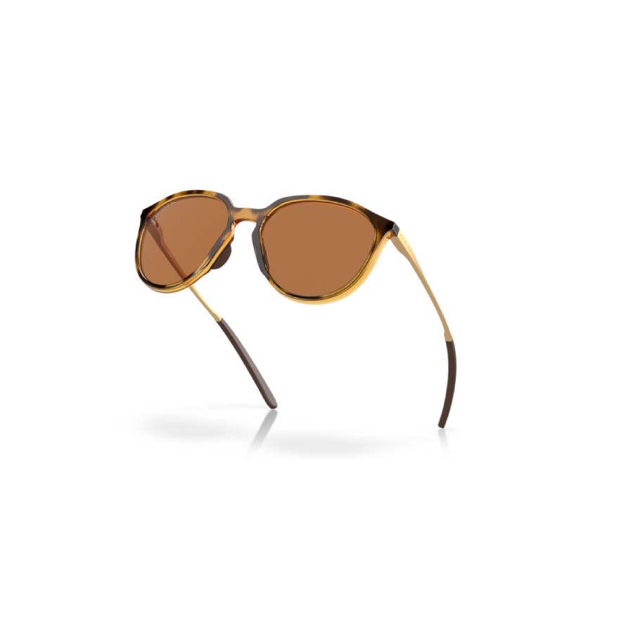 Additional view 2 of Lunettes de soleil rondes polarisées Sielo - Femmes - Polished Brown Tortoise
