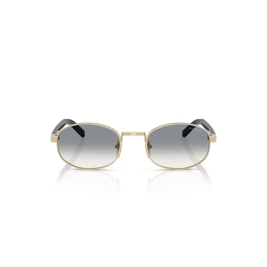 Additional view 1 of Lunettes de soleil ovales - Femmes - Or pâle