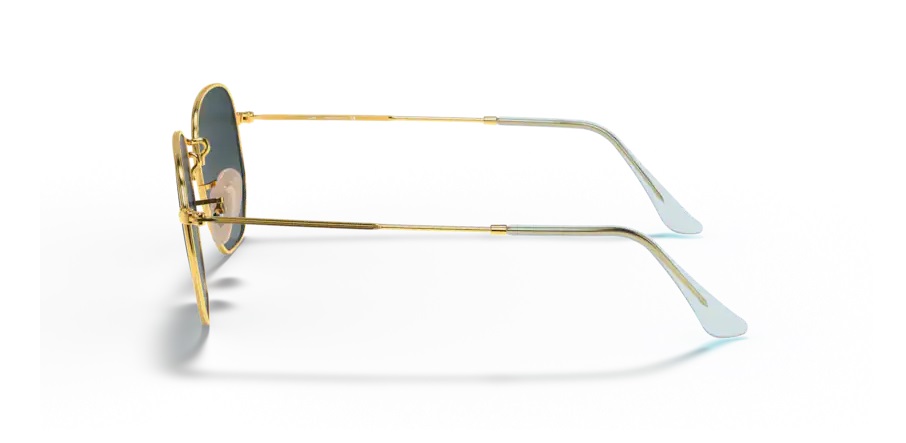 Additional view 2 of Lunettes de soleil irrégulières Hexagonale - Unisexe - Or