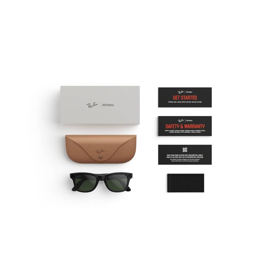 Additional view 2 of Lunettes Meta Wayfarer Transition (2e génération) - Unisexe - Noir