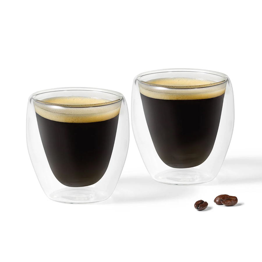 Additional view 1 of Tasses à espresso à double paroi - Lot de 2