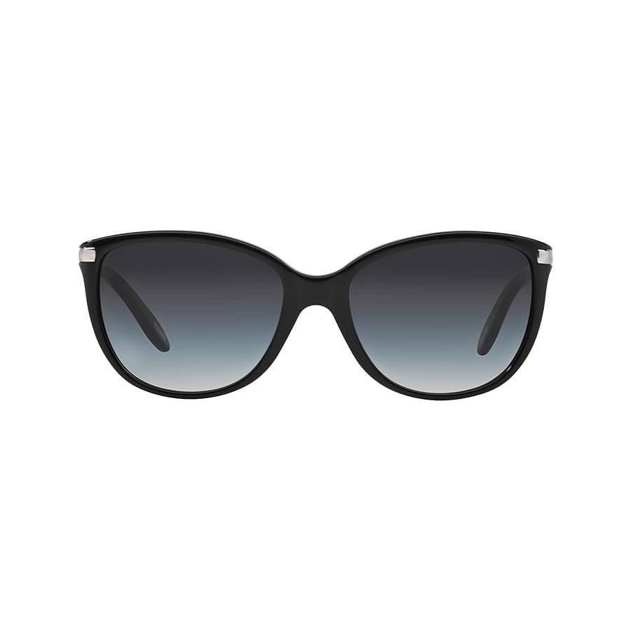 Additional view 1 of Lunettes de soleil œil de chat - Femmes - Noir brillant